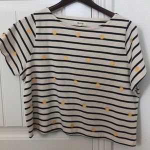 madewell cream t shirt